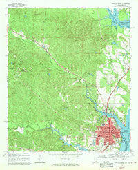 Eufaula North Alabama Historical topographic map, 1:24000 scale, 7.5 X 7.5 Minute, Year 1968