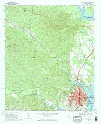 Eufaula North Alabama Historical topographic map, 1:24000 scale, 7.5 X 7.5 Minute, Year 1968