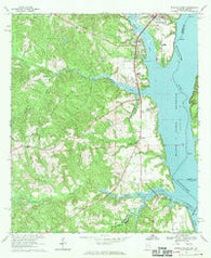 Eufaula South Alabama Historical topographic map, 1:24000 scale, 7.5 X 7.5 Minute, Year 1968