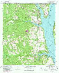 Eufaula South Alabama Historical topographic map, 1:24000 scale, 7.5 X 7.5 Minute, Year 1968