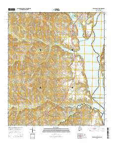 Eufaula South Alabama Current topographic map, 1:24000 scale, 7.5 X 7.5 Minute, Year 2014