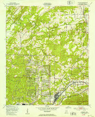 Eulaton Alabama Historical topographic map, 1:24000 scale, 7.5 X 7.5 Minute, Year 1947