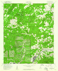 Eulaton Alabama Historical topographic map, 1:24000 scale, 7.5 X 7.5 Minute, Year 1956