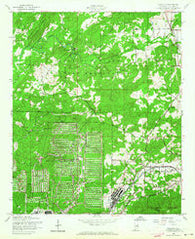 Eulaton Alabama Historical topographic map, 1:24000 scale, 7.5 X 7.5 Minute, Year 1956