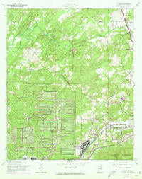 Eulaton Alabama Historical topographic map, 1:24000 scale, 7.5 X 7.5 Minute, Year 1956
