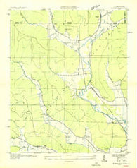 Eureka Alabama Historical topographic map, 1:24000 scale, 7.5 X 7.5 Minute, Year 1936