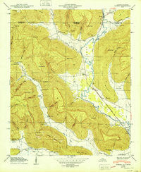 Eureka Alabama Historical topographic map, 1:24000 scale, 7.5 X 7.5 Minute, Year 1950