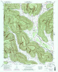 Eureka Alabama Historical topographic map, 1:24000 scale, 7.5 X 7.5 Minute, Year 1947