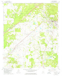 Eutaw Alabama Historical topographic map, 1:24000 scale, 7.5 X 7.5 Minute, Year 1980