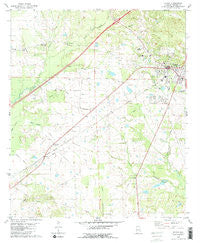 Eutaw Alabama Historical topographic map, 1:24000 scale, 7.5 X 7.5 Minute, Year 1980