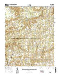 Eva Alabama Current topographic map, 1:24000 scale, 7.5 X 7.5 Minute, Year 2014