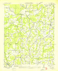 Eva Alabama Historical topographic map, 1:24000 scale, 7.5 X 7.5 Minute, Year 1936