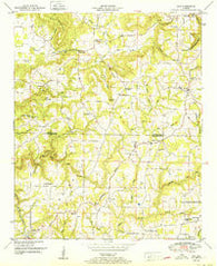 Eva Alabama Historical topographic map, 1:24000 scale, 7.5 X 7.5 Minute, Year 1951