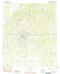 Evergreen Alabama Historical topographic map, 1:24000 scale, 7.5 X 7.5 Minute, Year 1982