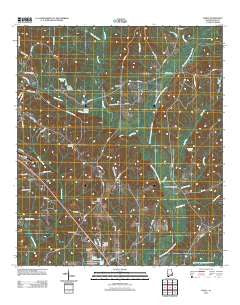 Ewell Alabama Historical topographic map, 1:24000 scale, 7.5 X 7.5 Minute, Year 2011