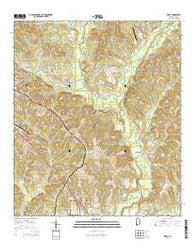 Ewell Alabama Current topographic map, 1:24000 scale, 7.5 X 7.5 Minute, Year 2014