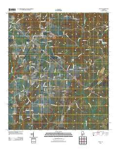 Excel Alabama Historical topographic map, 1:24000 scale, 7.5 X 7.5 Minute, Year 2011