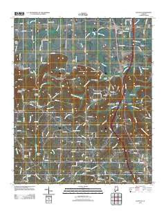 Falkville Alabama Historical topographic map, 1:24000 scale, 7.5 X 7.5 Minute, Year 2011
