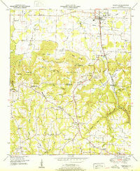 Falkville Alabama Historical topographic map, 1:24000 scale, 7.5 X 7.5 Minute, Year 1951
