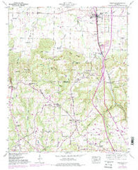 Falkville Alabama Historical topographic map, 1:24000 scale, 7.5 X 7.5 Minute, Year 1949