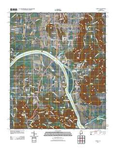 Farley Alabama Historical topographic map, 1:24000 scale, 7.5 X 7.5 Minute, Year 2011