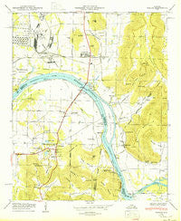 Farley Alabama Historical topographic map, 1:24000 scale, 7.5 X 7.5 Minute, Year 1950