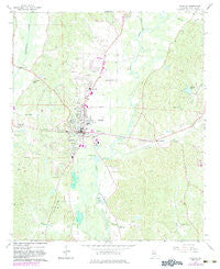 Fayette Alabama Historical topographic map, 1:24000 scale, 7.5 X 7.5 Minute, Year 1967