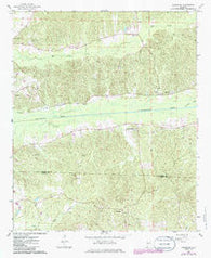 Fernbank Alabama Historical topographic map, 1:24000 scale, 7.5 X 7.5 Minute, Year 1967
