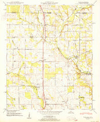Fisk Alabama Historical topographic map, 1:24000 scale, 7.5 X 7.5 Minute, Year 1951