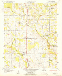 Fisk Alabama Historical topographic map, 1:24000 scale, 7.5 X 7.5 Minute, Year 1951