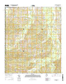 Fitzpatrick Alabama Current topographic map, 1:24000 scale, 7.5 X 7.5 Minute, Year 2014