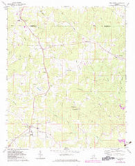 Five Points Alabama Historical topographic map, 1:24000 scale, 7.5 X 7.5 Minute, Year 1968