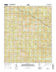 Five Points Alabama Current topographic map, 1:24000 scale, 7.5 X 7.5 Minute, Year 2014