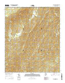 Flag Mountain Alabama Current topographic map, 1:24000 scale, 7.5 X 7.5 Minute, Year 2014