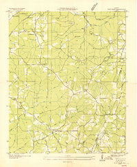 Flat Rock Alabama Historical topographic map, 1:24000 scale, 7.5 X 7.5 Minute, Year 1936