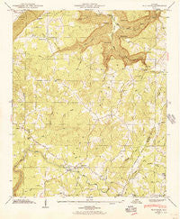Flat Rock Alabama Historical topographic map, 1:24000 scale, 7.5 X 7.5 Minute, Year 1946