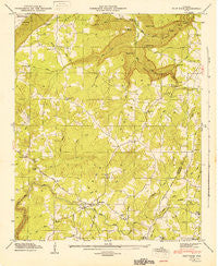 Flat Rock Alabama Historical topographic map, 1:24000 scale, 7.5 X 7.5 Minute, Year 1946