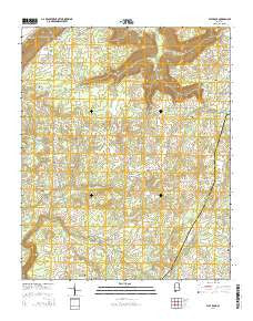 Flat Rock Alabama Current topographic map, 1:24000 scale, 7.5 X 7.5 Minute, Year 2014