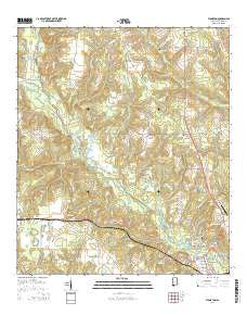 Flomaton Alabama Current topographic map, 1:24000 scale, 7.5 X 7.5 Minute, Year 2014
