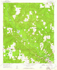 Flomaton Alabama Historical topographic map, 1:24000 scale, 7.5 X 7.5 Minute, Year 1960