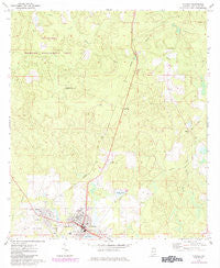 Florala Alabama Historical topographic map, 1:24000 scale, 7.5 X 7.5 Minute, Year 1971