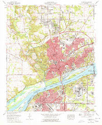 Florence Alabama Historical topographic map, 1:24000 scale, 7.5 X 7.5 Minute, Year 1971