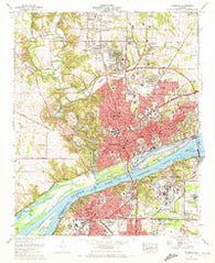 Florence Alabama Historical topographic map, 1:24000 scale, 7.5 X 7.5 Minute, Year 1971