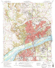 Florence Alabama Historical topographic map, 1:24000 scale, 7.5 X 7.5 Minute, Year 1971