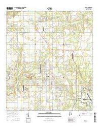 Foley Alabama Current topographic map, 1:24000 scale, 7.5 X 7.5 Minute, Year 2014