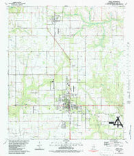Foley Alabama Historical topographic map, 1:24000 scale, 7.5 X 7.5 Minute, Year 1980