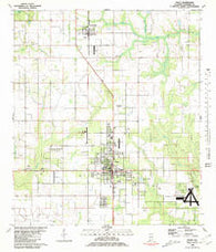 Foley Alabama Historical topographic map, 1:24000 scale, 7.5 X 7.5 Minute, Year 1980