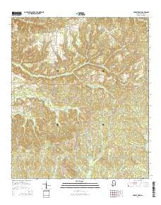 Forest Home Alabama Current topographic map, 1:24000 scale, 7.5 X 7.5 Minute, Year 2014