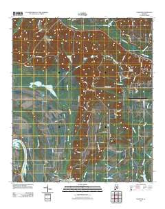 Forester Alabama Historical topographic map, 1:24000 scale, 7.5 X 7.5 Minute, Year 2011