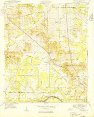 Forkland Alabama Historical topographic map, 1:24000 scale, 7.5 X 7.5 Minute, Year 1949